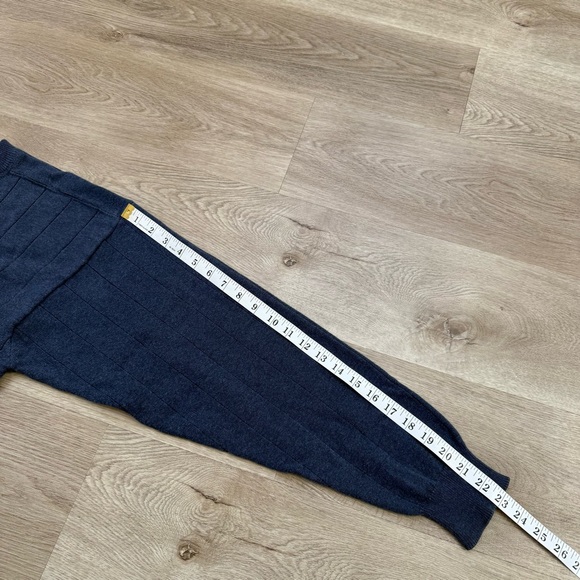 Men's Vintage Eddie Bauer Sweater Navy Blue Knit M Preppy Fisherman Greek City - Picture 6 of 7